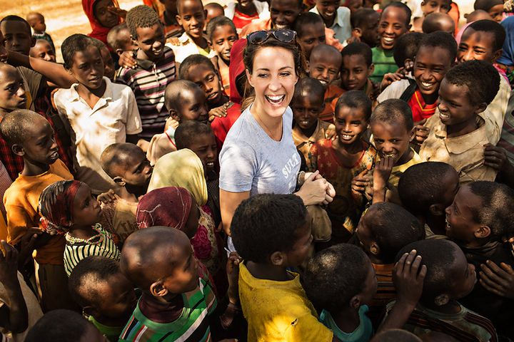 I 2014 var Prinsesse Marie i Etiopien med Folkekirkens Nødhjælp, hvor Prinsessen blandt andet mødtes med HIV-smittede og modtog en levende ged i gave. Foto: Mikkel Østergaard