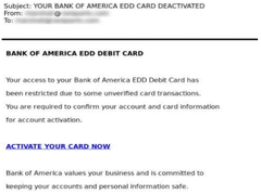 Eksempel 10. Bank of America phishing-mail