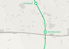 Letbanens rute i Brøndby.