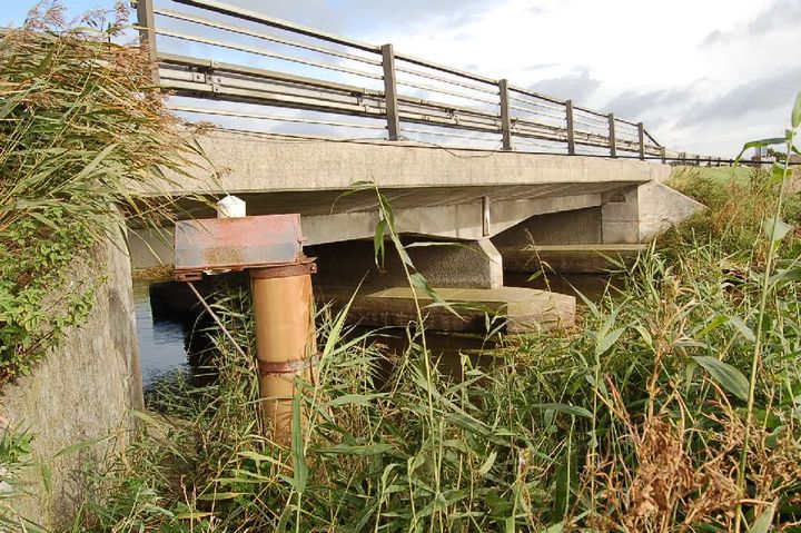 Broen over Skals Å er nedslidt og trænger til vedligeholdelse. Foto: Vejdirektoratet.