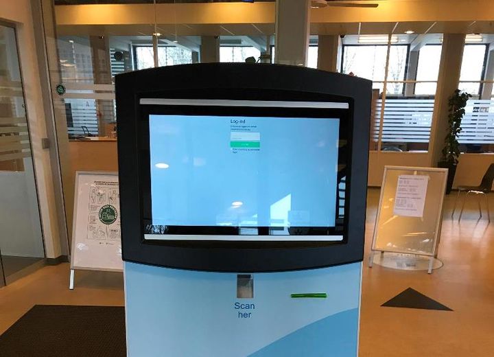Den nye stander i Borgerservice.