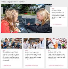 Både dagtilbud og skoler har fået nye hjemmesider. Her får du et kig ind i skolernes nye hjemmesideunivers.