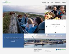 Den nye hjemmeside for bosætningskampagnen Lolland Lever Livet