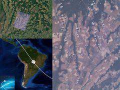 1. mosaik sydlige Brazilien. Fotos: Delphini-1 og Google Maps