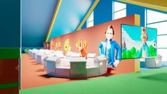 Ny Virtual Reality Lounge på Jesperhus sommeren 2020. Visualisering :
Somatic ApS og Udform ApS  for Jesperhus