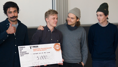 Vinderholdet: ”Straight Out of Pre-Comp”, består af DMJX-studerende Oliver Larsen, David Albrecht Kvien, Caroline Kjellberg, Joshua Chronsted Englar og Hans Christian Cabrillos Jacob, som har vundet muligheden for at lave pilot på deres koncept med professionel bistand.