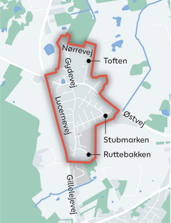 “OBS! Kortet er vejledende. På www.tdcnet.dk/fiber/adressetjek kan man tjekke, om en konkret adresse er omfattet af fiberudrulningen.”