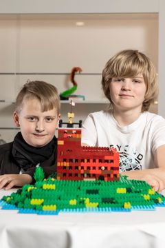 Lukas Eskildsen på 10 år til venstre og Mads Christian Albertsen op 11 år til højre.