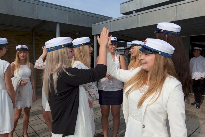 Studenterne klarer sig godt. Foto: Stig Nørhald
