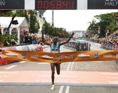 Last years winner Abraham Cheroben will once again run at Copenhagen Half Marathon. (Photo. Sparta)