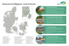 Danmarkskort med klimacases fra OKNygaard - en del af idverde
