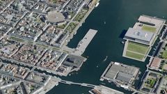 Operaen i København. Skråfoto fra luften er bare ét eksempel af mange på data, der stilles frit til rådighed. Foto SDFE