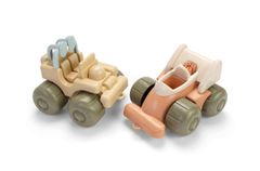 Legetøj fremstillet i bioplast (baseret på ætanol af sukkerrør) fra den danske virksomhed Dantoy.