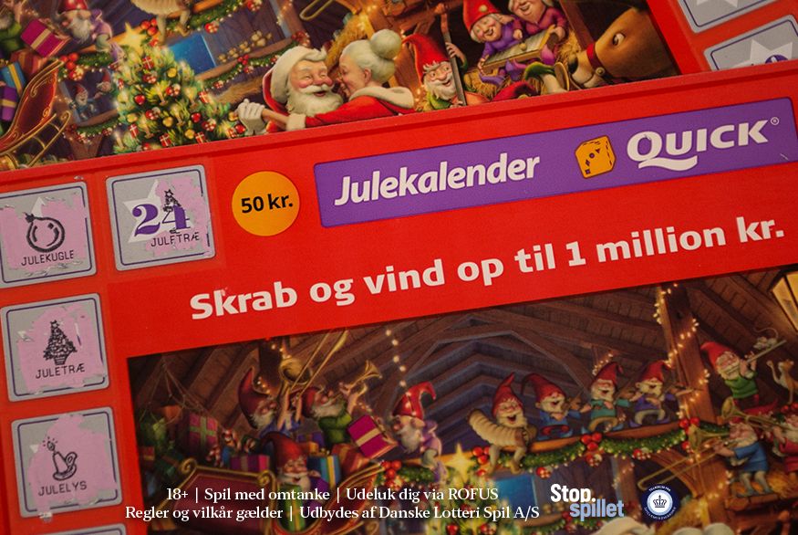 Bliv first på julen: I dag lander årets skrabe-julekalender fra Danske Spil i butikkerne | Spil A/S
