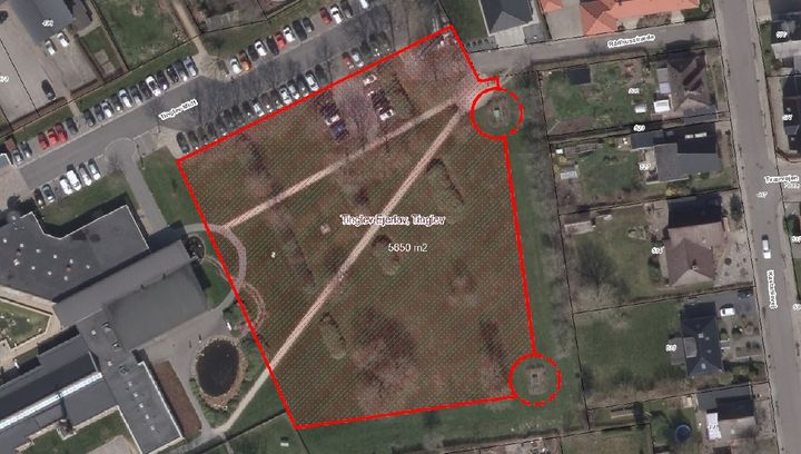 Placeringen af Ny Grønningen. Illustration: Aabenraa Kommune