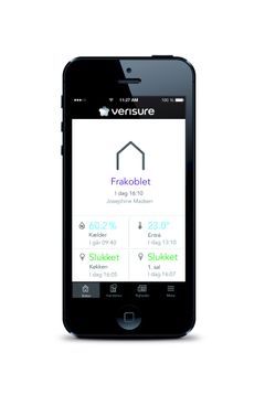 Via en app i din smartphone kan du styre både huset lys og alarm