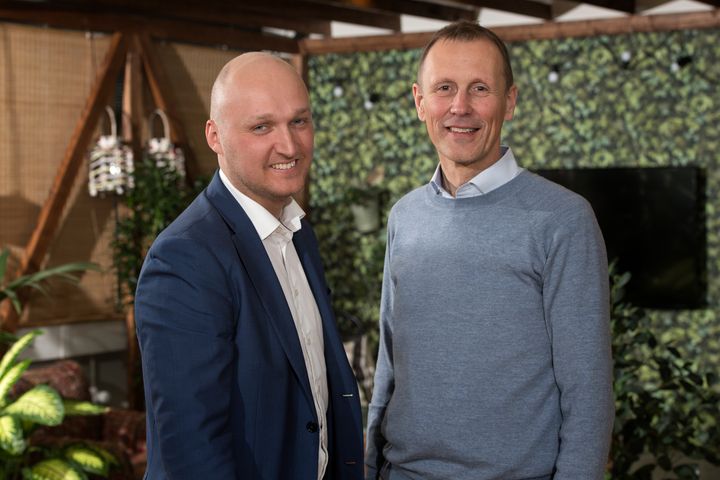 Jonas Berntsen, CCO (tv.) og Michael Gram, CEO, fra MapsPeople