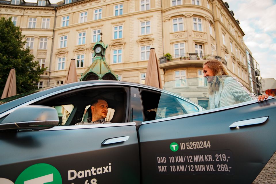 In one year, the number of electric taxis at Denmark's largest taxi
