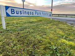 Business Park Falster ved afkørsel 43 oplever i øjeblikket stor efterspørgsel fra virksomheder, der gerne vil flytte til området. Foto: Guldborgsund Kommune