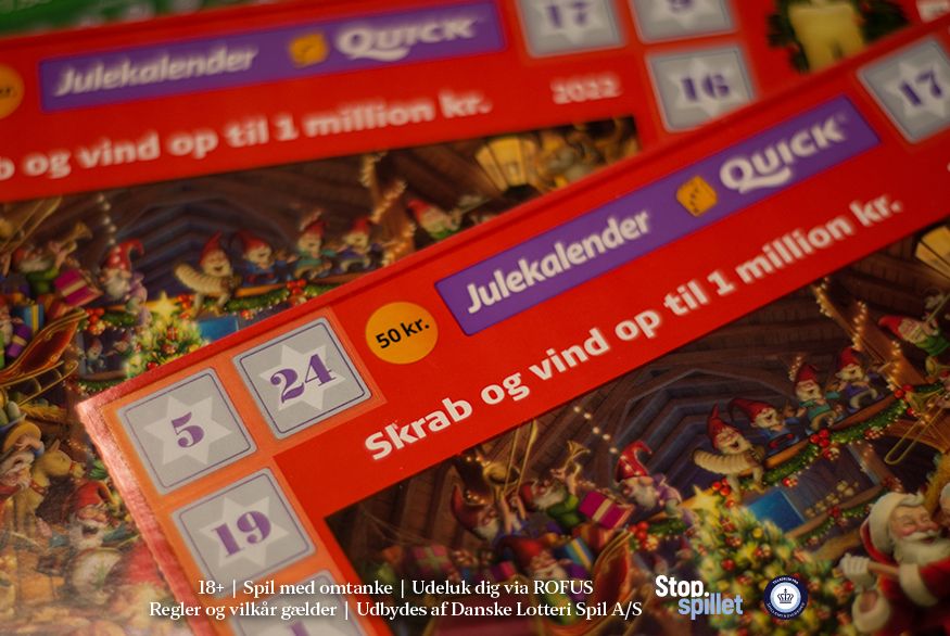 Nu vælter det ned med store skrabe-præmier Spils julekalender – der er stadig fire af de store tilbage derude | Danske Spil A/S