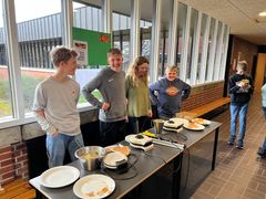 Der var også mulighed for at få en smagsprøve på vafler med insektmel. Foto: Billund Kommune