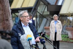 Ishøjs borgmester Ole Bjørstorp til corona-pressemødet i Ishøj den 2. november 2020.