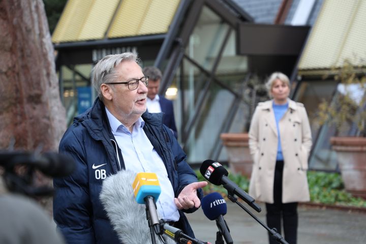 Ishøjs borgmester Ole Bjørstorp til corona-pressemødet i Ishøj den 2. november 2020.