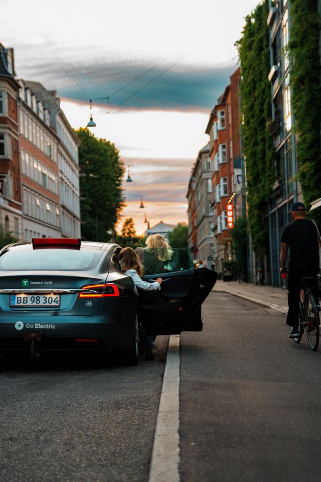 Electric taxi in Copenhagen