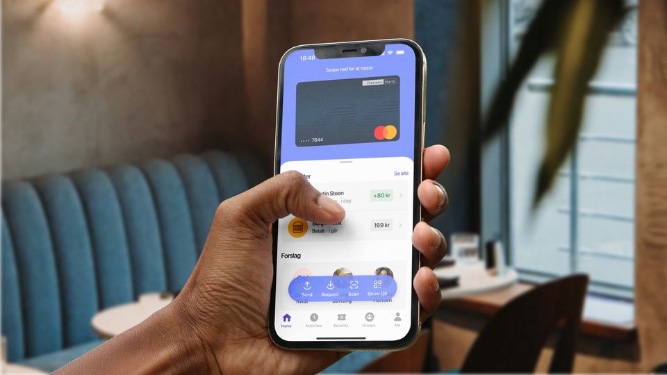 MobilePay med aktiveret kort