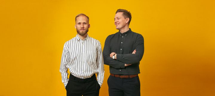 Stifterne af etilbudsavis Christian Birch og Morten Bo Rønsholdt