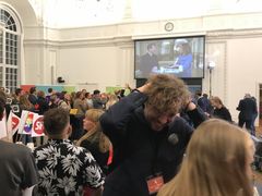 Stor begejstring hos forperson for Veganerpartiets Ungdom, Carl Blom ved valgresultatet.