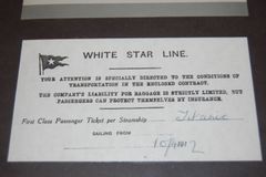 Angivelig en Titanic-billet ejet af dansk samler