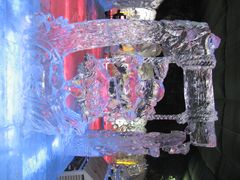 Foto af isskulptur
