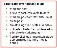 e-Boks giver adgang til at...