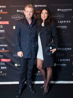 Casper Christensen og Isabel Friis-Mikkelsen til afsløringen af den nye Range Rover Evoque i Musikhuset Aarhus.