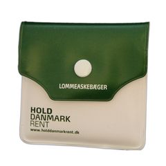 Lommeaskebæger. Lavet i blødt materiale, lugt- og lufttæt. Slukker selv cigaretten.