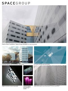 Fotocollage af hotellet