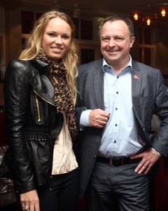 Caroline Wozniacki og Henrik Andersen 120409