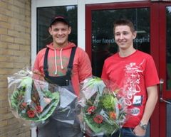 Billedtekst: Kasper Dyrnesli Ottesen (th.) fra Skagen er stolt over at skulle deltage i Danmarksmesterskabet for unge elektrikere i Ålborg den 27. og 28. januar.