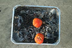 Grill i sand.