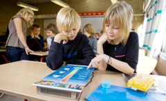 Elever undersøger Learn-o-metret