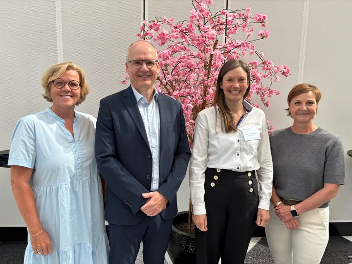 DI Hovedstadens bestyrelsesleder Peter Lanng Nielsen og de 3 vicebestyrelsesledere. Lotte Berth, Mette Brink og Stine Monrad Kollerup.