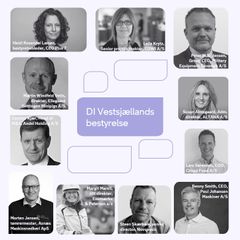 DI Vestsjællands bestyrelse efter generalforsamlingen.