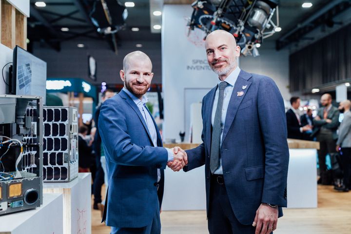 Johannes Pammer, kommerciel chef i Gate SPACE med Jan Smolders (th), kommerciel chef i Space Inventor. Inventor