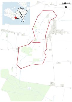 Oversigtskort Vestermosen. Foto: Guldborgsund Kommune