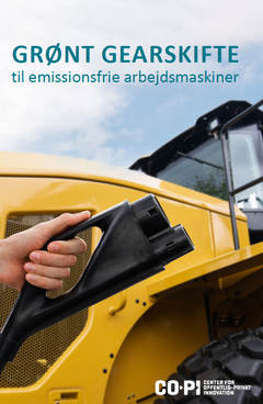 I bogen 'GRØNT GEARSKIFTE til emissionsfrie arbejdsmaskiner' deler 18 offentlige bygherrer ud af deres erfaringer med at skifte fra fossile til emissionsfrie arbejdsmaskiner.