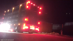 Transport 1: Tom lastbil ankommer til samlestedet i Campo Tures. 1/4