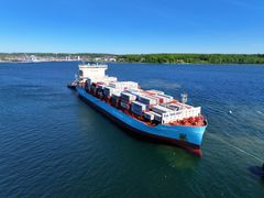 Mandag 12. maj sejlede Laura Mærsk ind i Aabenraa Havn