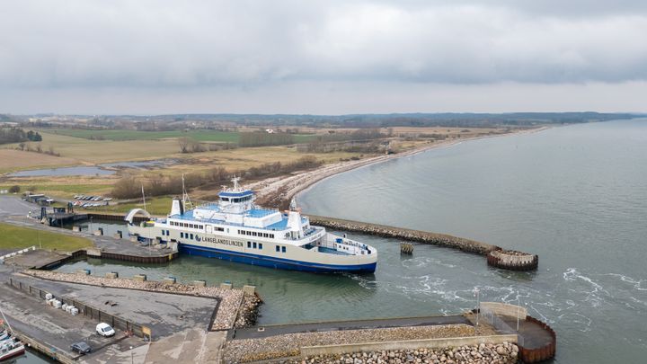 Langelandslinjen havde rekordmange lastbiler med færgerne mellem Spodsbjerg og Tårs i 2024.