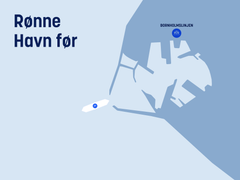 Rønne Havn før ombygning.